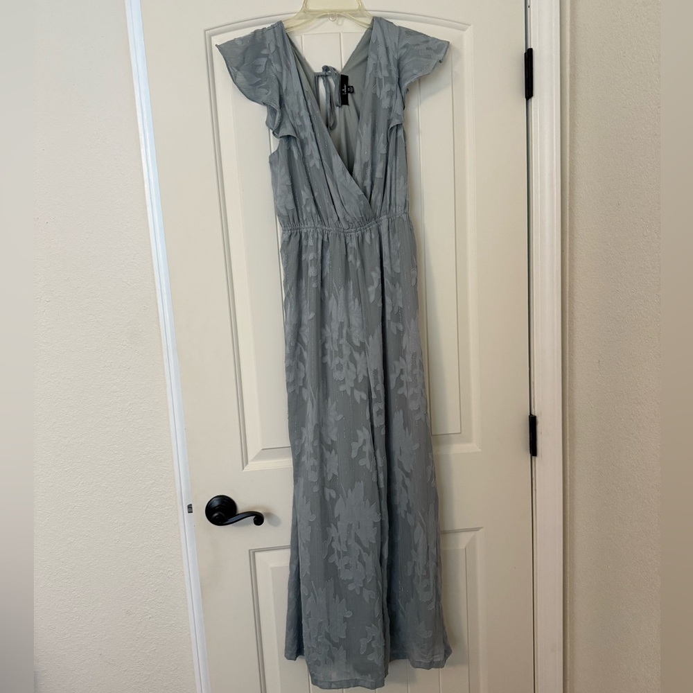 Blue Floral Jumpsuit